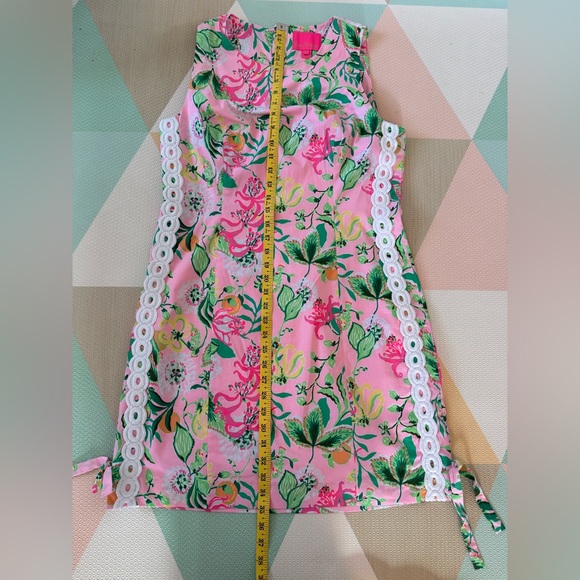 Lilly Pulitzer Mila Pink Floral Sheath Dress Size 10 - Picture 8 of 9